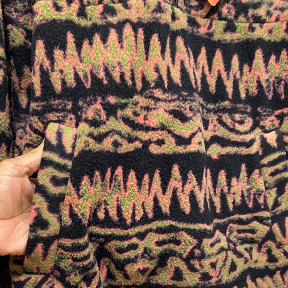 NWT Billabong Boundary Switchback Zip- Up Men’s Sherpa Fleece Jacket Size Small - Picture 6 of 9